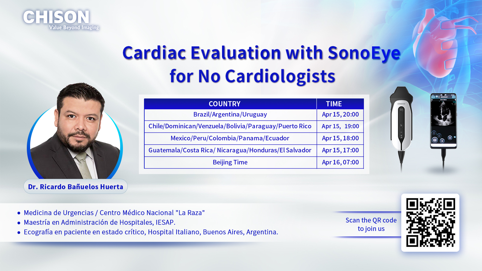 Herzuntersuchung mit SonoEye für Nicht-Kardiologen